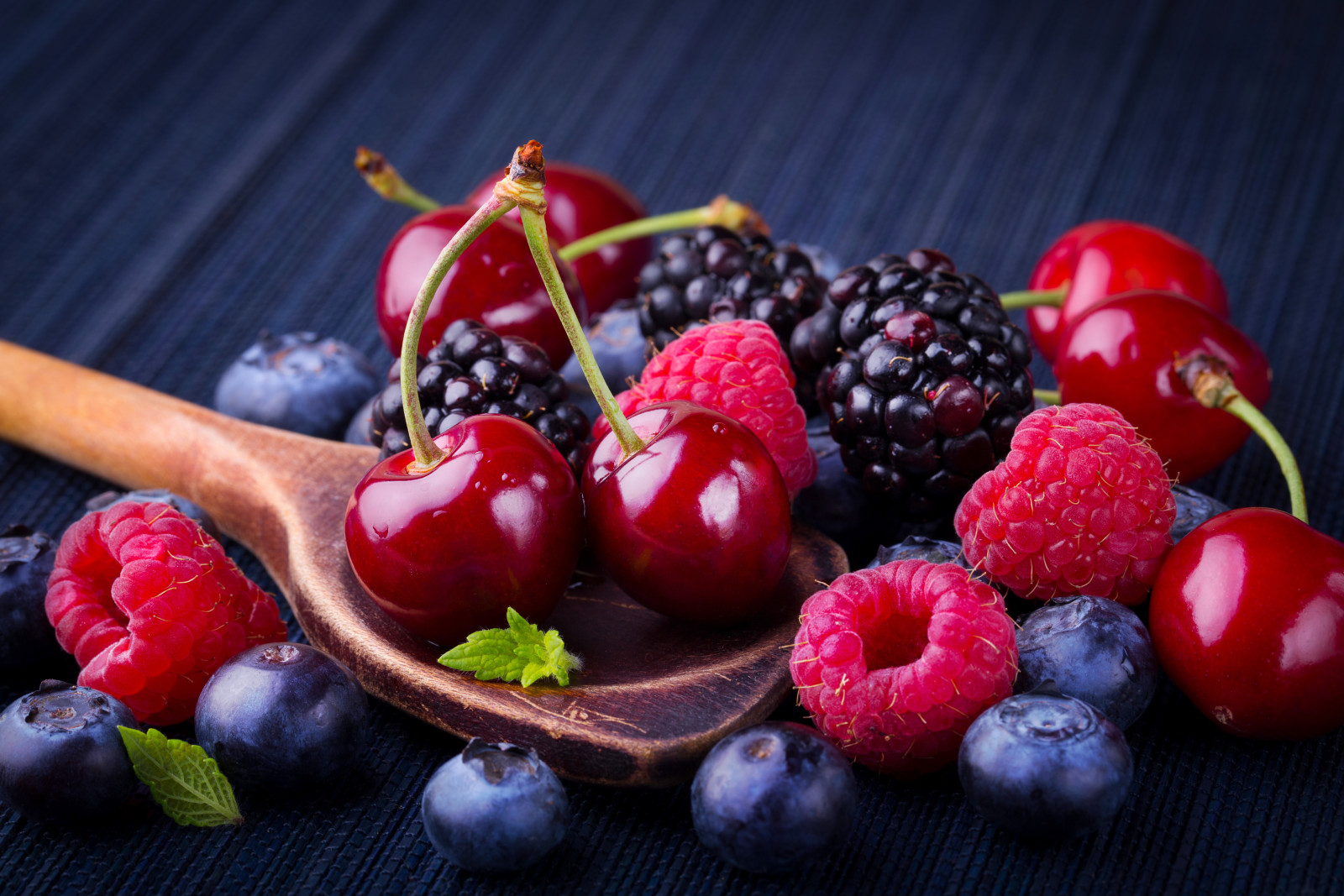 浆果, 覆盆子, 樱桃, 新鲜, 蓝莓, 黑莓