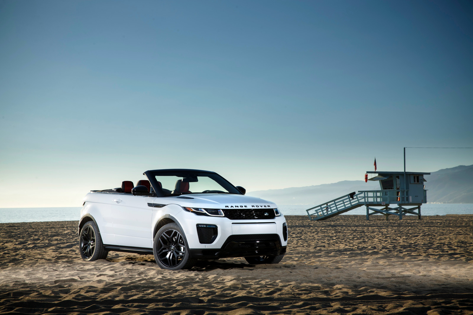 pantai, pasir, Range Rover, mobil atap terbuka, Land Rover, Ewok, Evoque