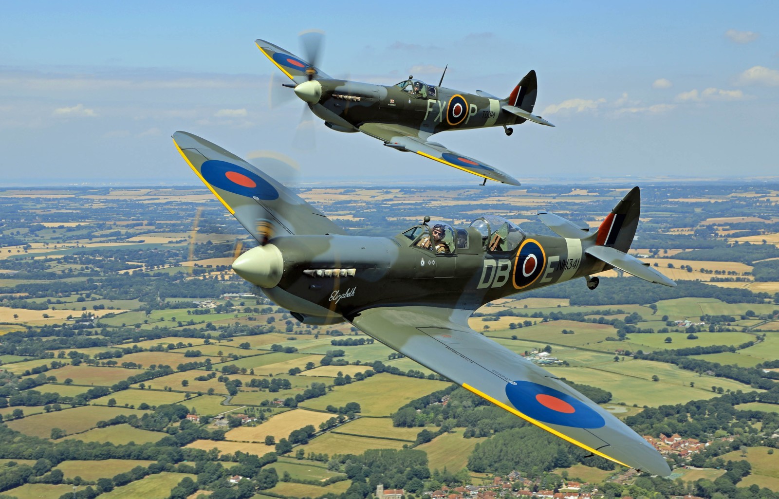 pasangan, Pejuang, Perang Dunia Kedua, Supermarine Spitfire, RAF, Pemarah