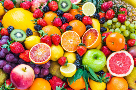 ベリー類, 新鮮な, フルーツ, 果物