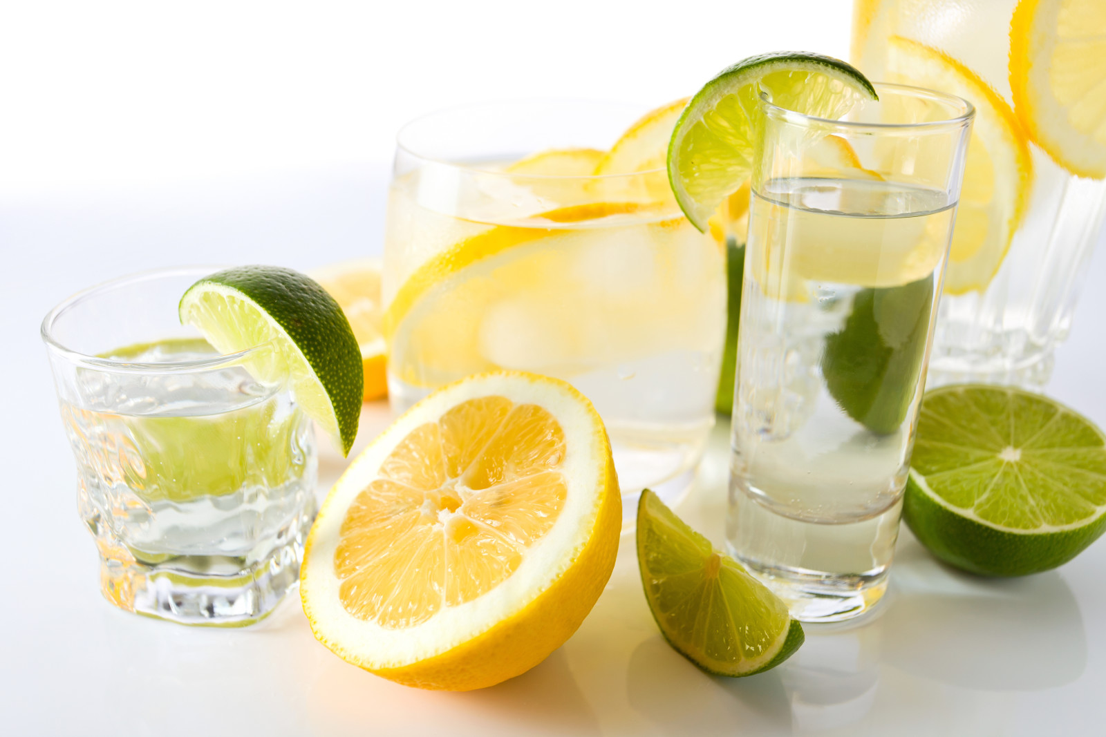 lemon, minum, jeruk nipis