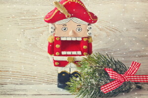 크리스마스, 장식, 명랑한, 새해, 눈, 장난감, 겨울