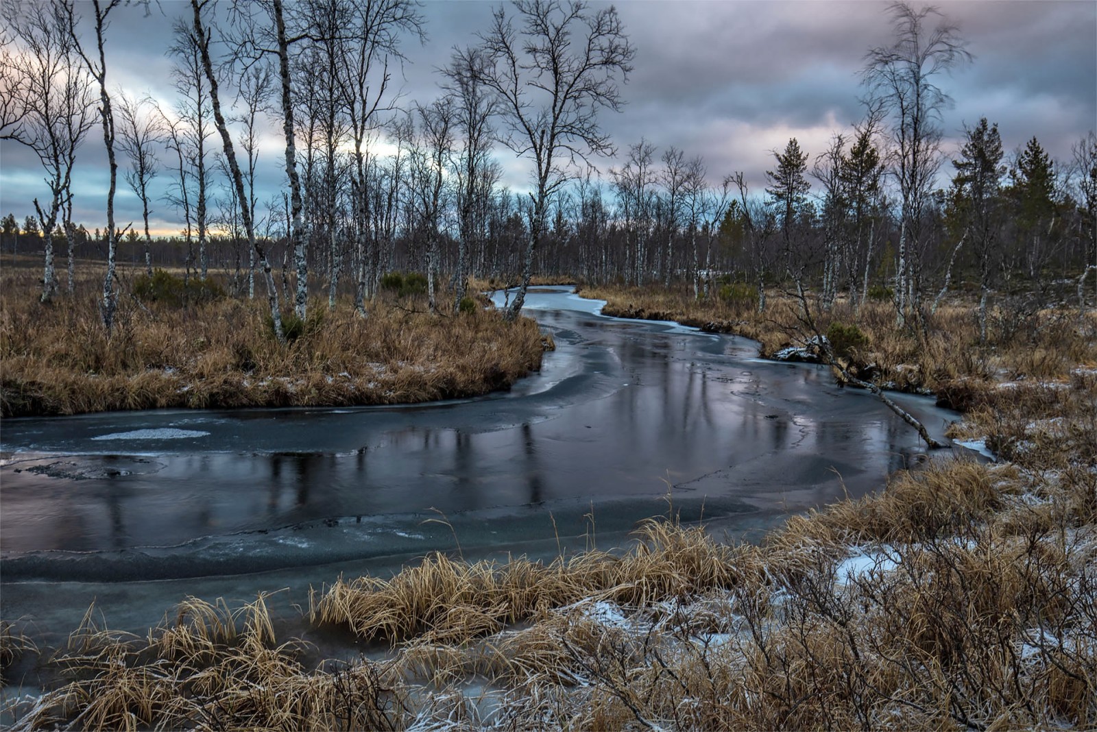 자연, 강, 겨울