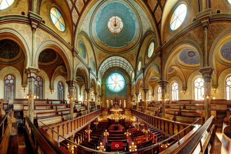 벤치, 뉴욕, 종교, 유태 교회당, 미국