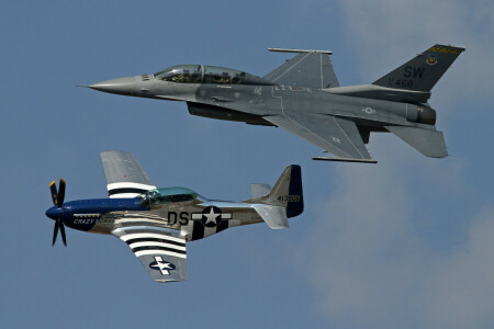 F-16, ファイターズ, ファイティングファルコン, フライト, マスタング, P-51