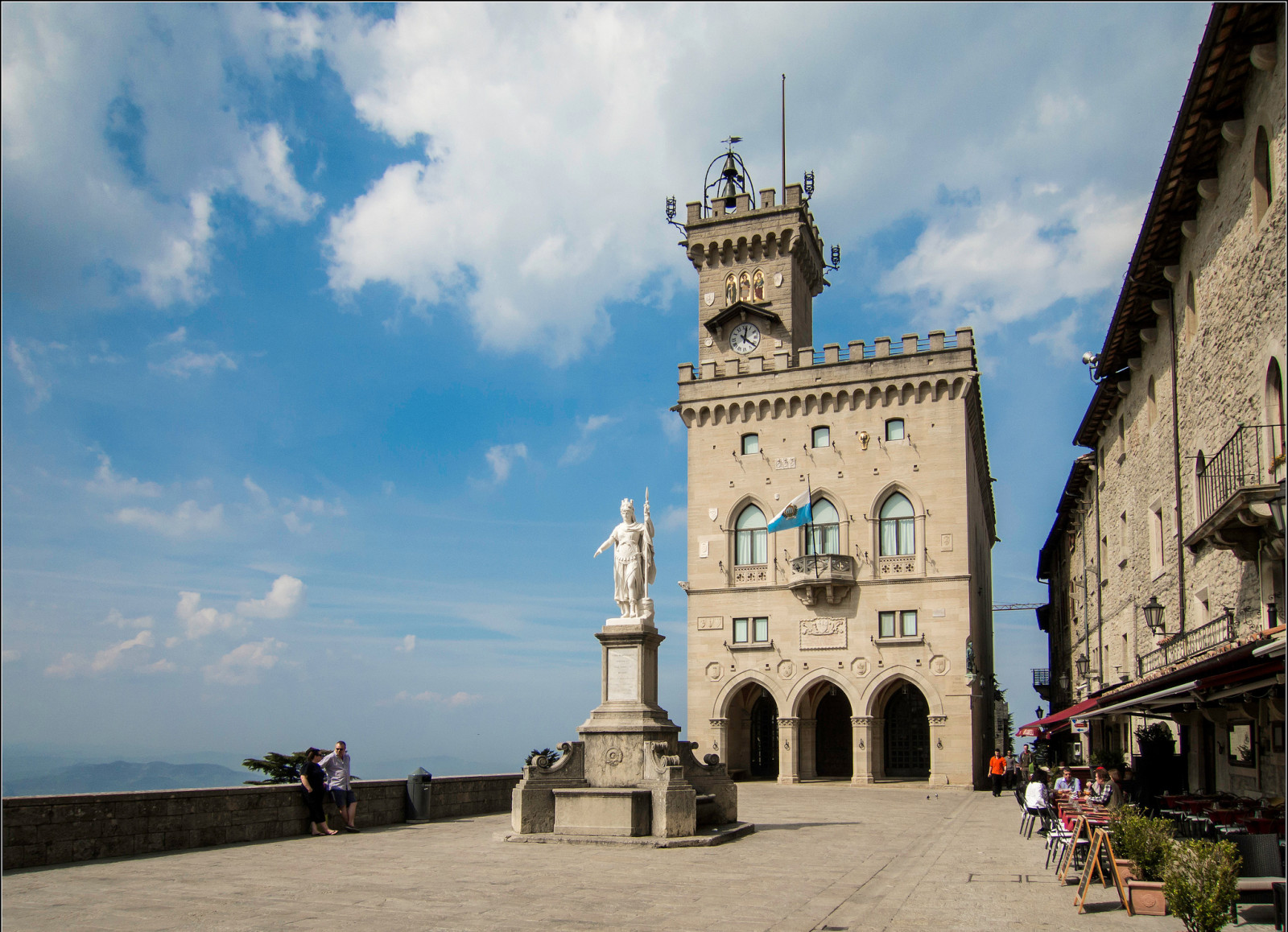 langit, Kastil, menara, Monumen, Negara, San Marino