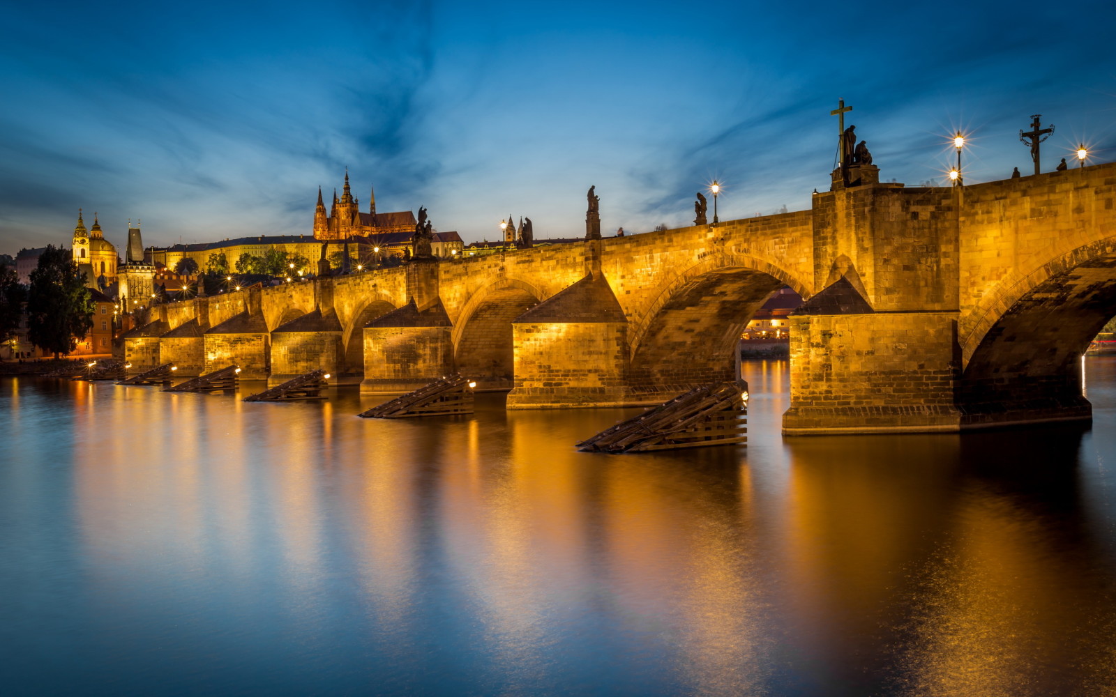 Praha, Vltava, Republik Ceko, Jembatan Charles