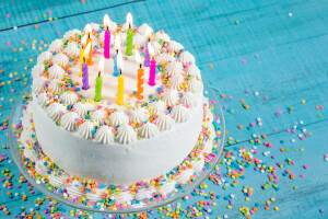 お誕生日, ケーキ, ろうそく, デコレーション, ハッピー, 甘い