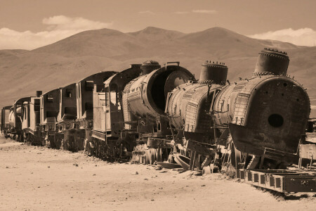 車, 砂漠, 列車