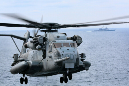 CH-53, フライト, ヘビー, ヘリコプター, 軍隊, シースタリオン, シコルスキー