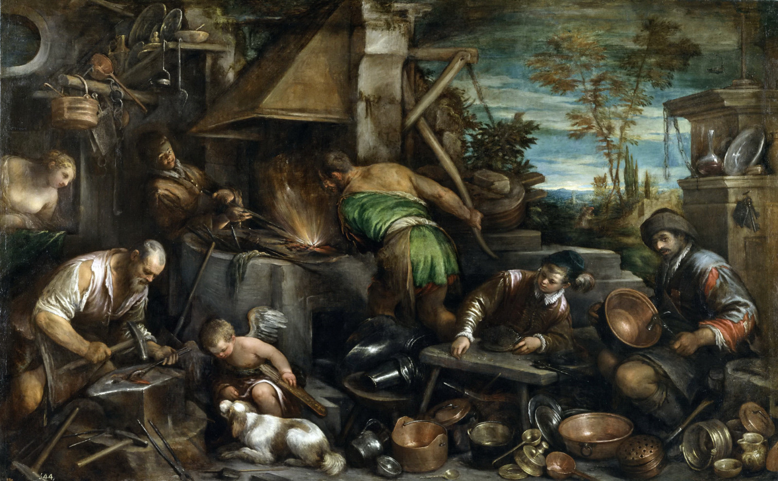 图片, 神话, 类型, 瓦肯人的熔炉, 哈科波·巴萨诺（Jacopo Bassano）