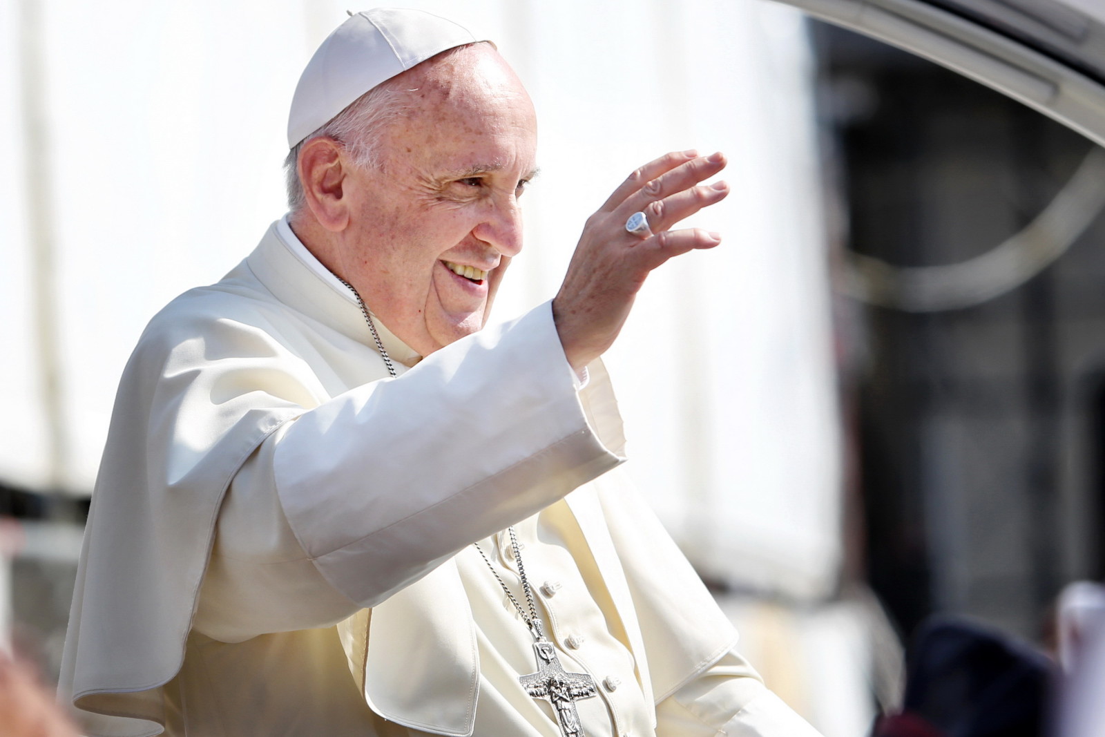 tersenyum, pose, Paus Francis, Jorge Mario Bergoglio Sívori