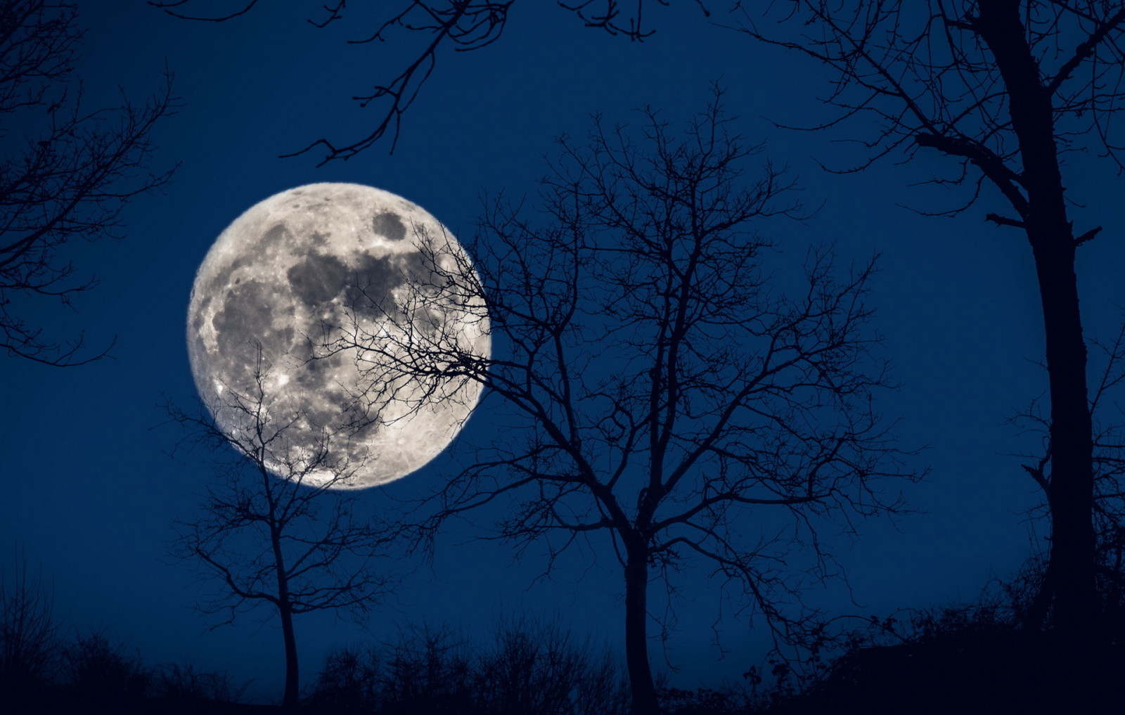 bầu trời, đêm, Mặt trăng