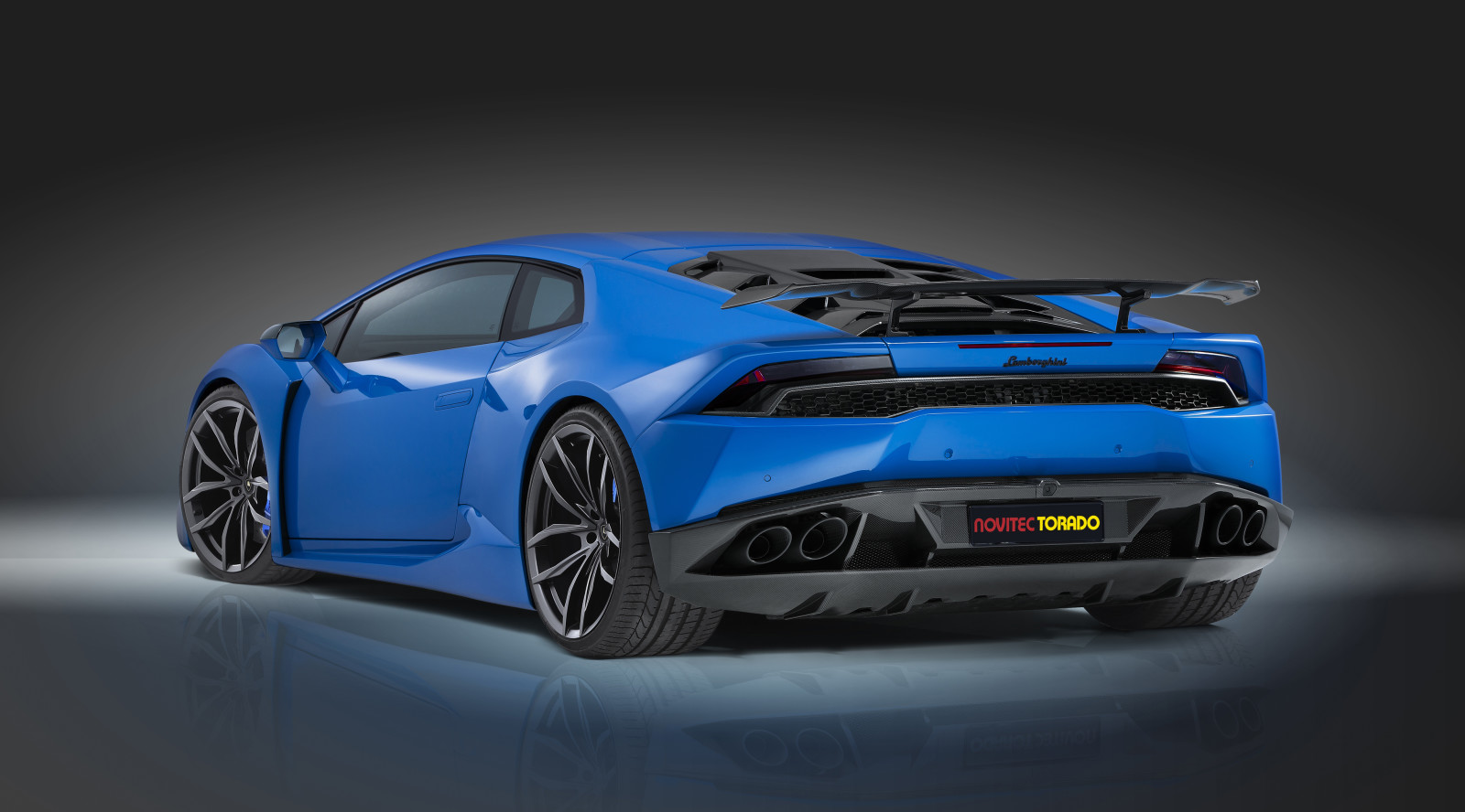 สีน้ำเงิน, Lamborghini, Huracan, Hurakan, Novitec Torado