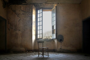 의자, 방, 창문