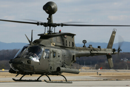 미국 사람, 벨, 쉬운, 헬리콥터, 키오와, 다목적, OH-58