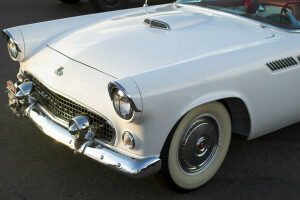 1955, フォード, T鳥, 正面, フード, ホイール