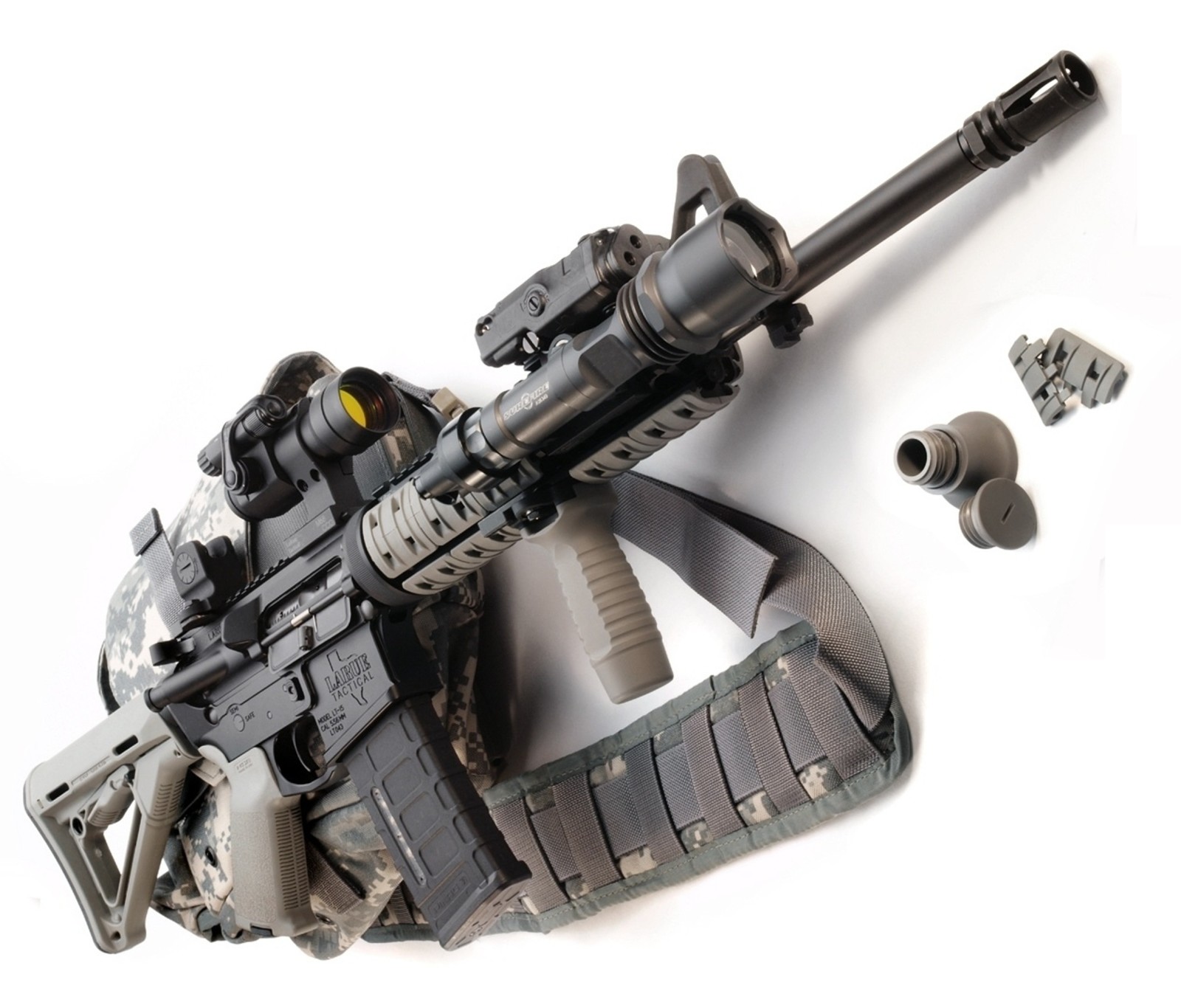AR-15, ปืน, อุปกรณ์, สายตายืดไสลด์