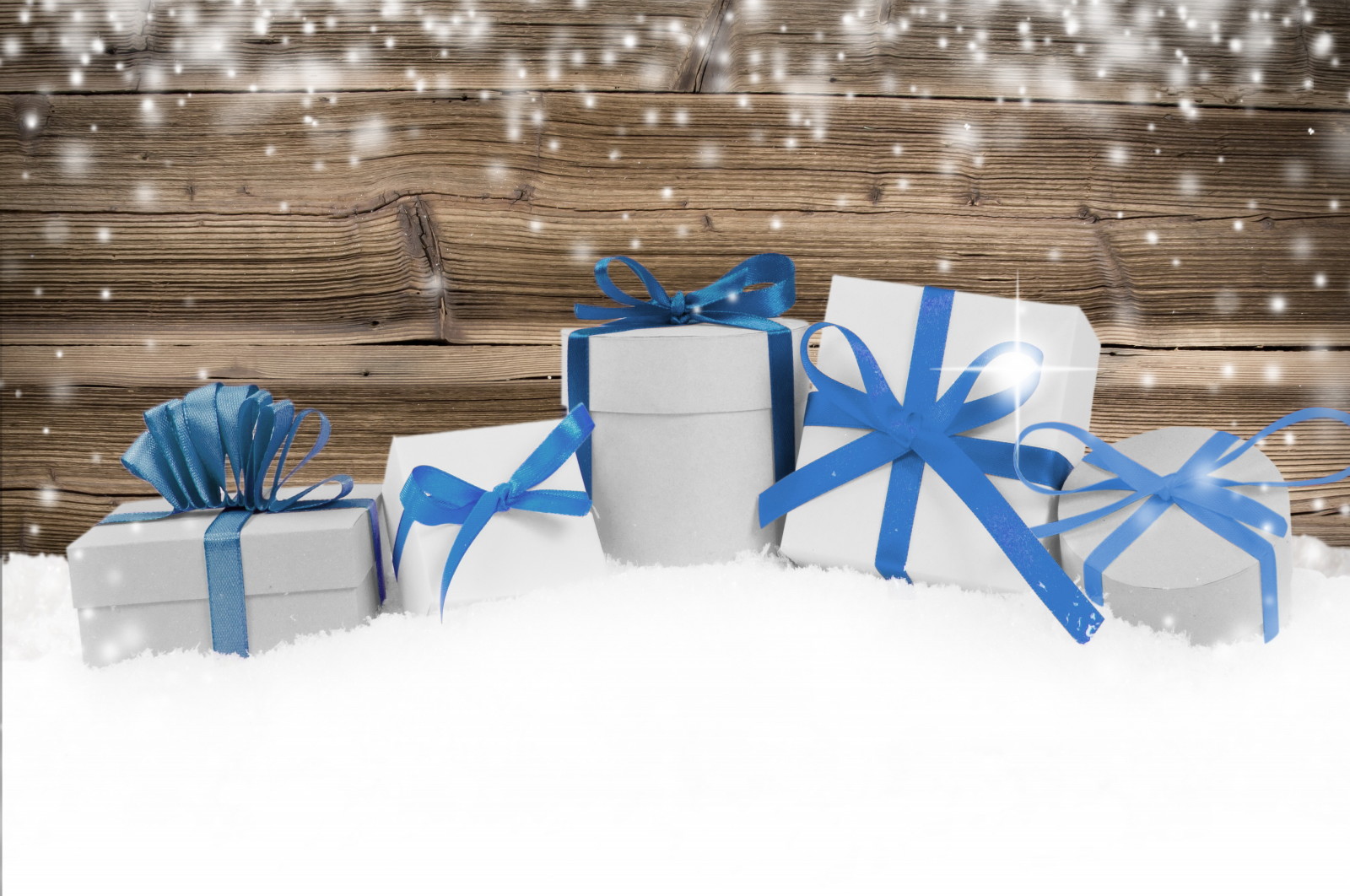 눈, 새해, 크리스마스, 장식, 명랑한, 선물, 크리스마스